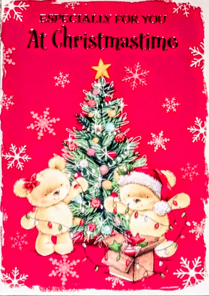 Open Christmas - Cute Tree Red