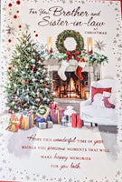 Brother & Sister In Law Christmas - Traditional Living Room Words