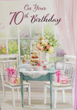 70 Birthday Female - Cake Stand