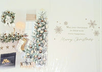 Special Couple Christmas - Traditional Fireplace & Stockings