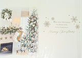Special Couple Christmas - Traditional Fireplace & Stockings