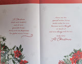 To Both Of You Christmas - Large 8 page Traditional Flowers