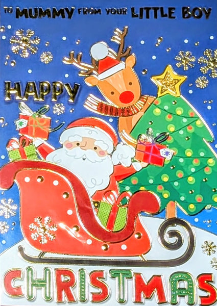 Mummy From Little Boy Christmas - Santa & Tree