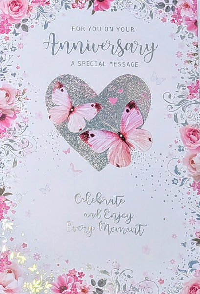 Your Anniversary - Traditional Butterflies & Heart