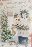Sister Christmas - Fireplace and Stocking