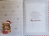 Sister & Brother In Law Christmas - Large Cute 2 Bears  and Wreath