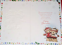 To Both Of You Christmas - Cute Bears In Hats & Jumpers