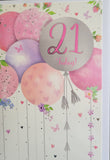 21 Female Birthday - Balloons