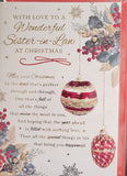 Sister In Law Christmas - Traditional Bauble