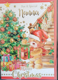 Nanna Christmas - Cute Bear and Stairs