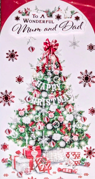 Mum & Dad Christmas - Slim Traditional Tree