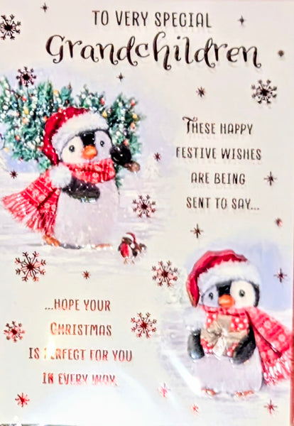 Grandchildren Christmas - Cute Penguin Special
