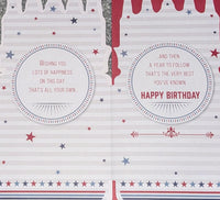 Open Male Birthday - Slim Beer Bottles