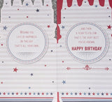 Open Male Birthday - Slim Beer Bottles