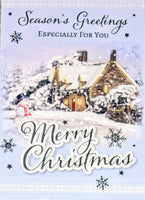Open Christmas - Traditional Scene Merry