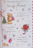 Friend Christmas - Large Cute Bear With Gift