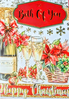To Both Of You Christmas - Traditional Champagne & Basket