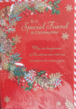 Friend Christmas - Large Traditional Red Verse