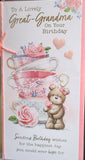 Great Grandma Birthday - Slim Cute Teacups