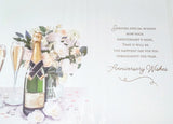 Daughter & Son In Law Anniversary - Traditional Champagne Bottle