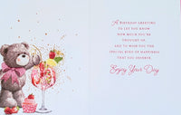 Someone Special Birthday - Cute Bear With Cocktail