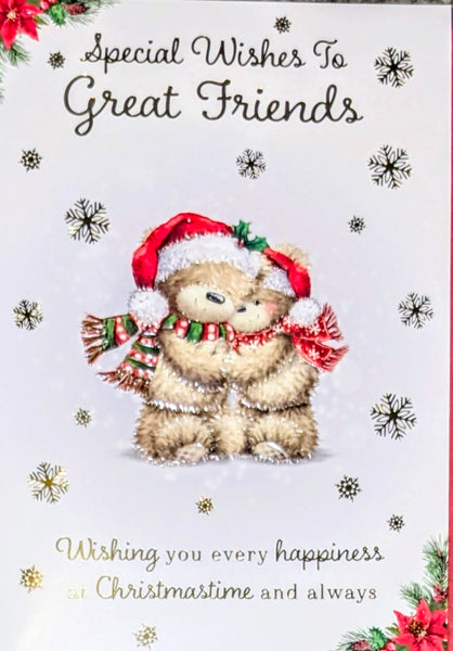 Friends Christmas - Cute Bears In Hats Great