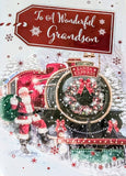 Grandson Christmas - Traditional Train & Santa