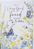Friend Female Birthday - Blue Butterfly