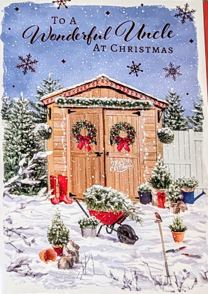 Uncle Christmas - Traditional Brown Shed