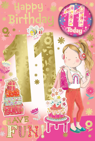 11 Girl Birthday - Badged