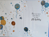 21 Birthday Male - Balloons