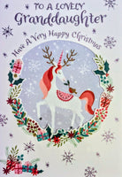 Granddaughter Christmas - Unicorn
