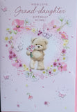 Granddaughter Birthday - Cute Bear Pink