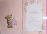Open Female Birthday - Cute Bear and boxes