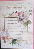 Granddaughter Birthday - Large Traditional roses