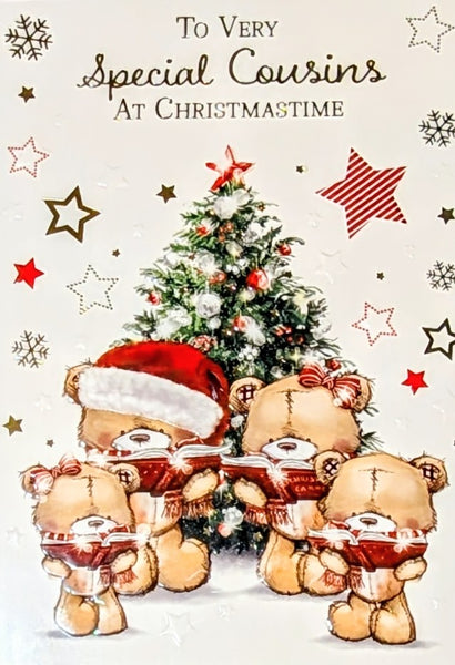 Cousin’s Christmas - Cute Bears With Books