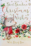 Great Grandma Christmas - Cute Flowers Wishes