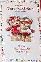 Son & Partner Christmas - Cute Bears With Jumpers