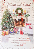 Mum & Dad Christmas - Traditional Living Room Words