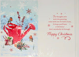 Sister & Brother In Law Christmas - Traditional Robins On Watering Can