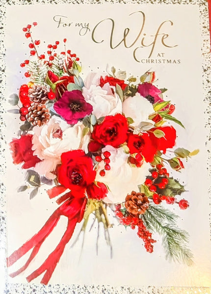 Wife Christmas - Large Traditional Flower Bouquet