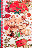 Auntie & Uncle Christmas - Cute Bears With Gifts