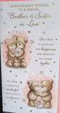 Brother & Sister In Law Anniversary - Slim Cute Heart