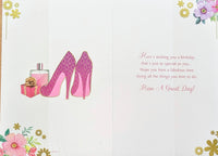 16 Girl Birthday - Purple Heels