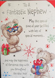 Brother Christmas - Cute Bear Blue Glasses