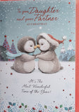 Daughter & Partner Christmas - Cute Penguins
