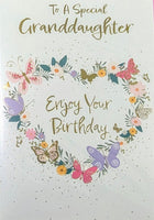 Granddaughter Birthday - Traditional Flowers Enjoy