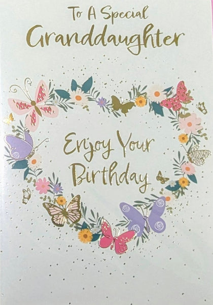 Granddaughter Birthday - Traditional Flowers Enjoy