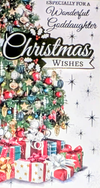 Goddaughter Christmas - Slim Traditional Tree