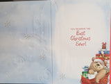 Grandson Christmas - Cute bear and presents